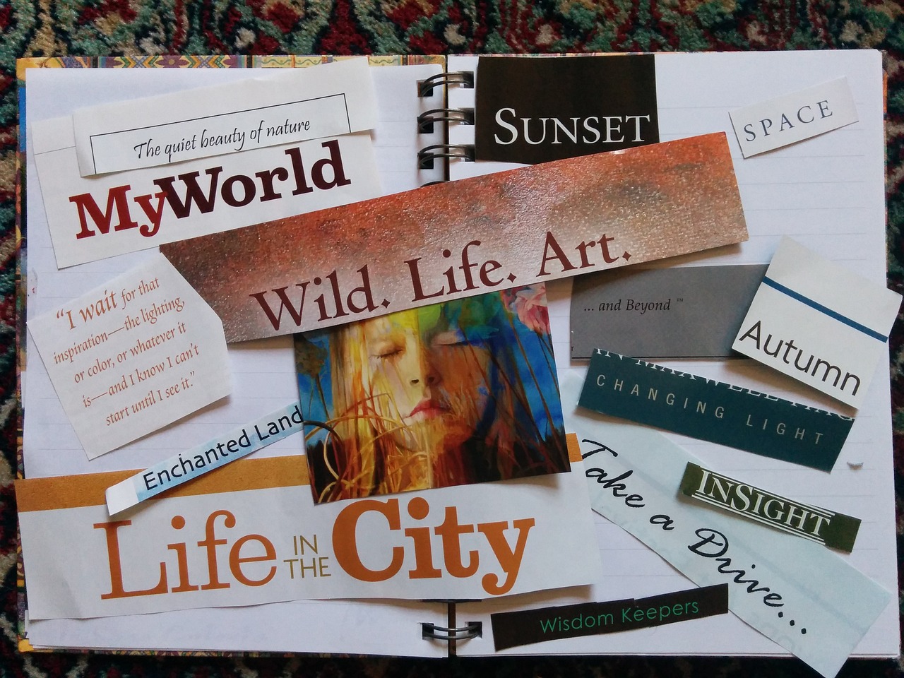 Vision Board Class with a Reflection Journal